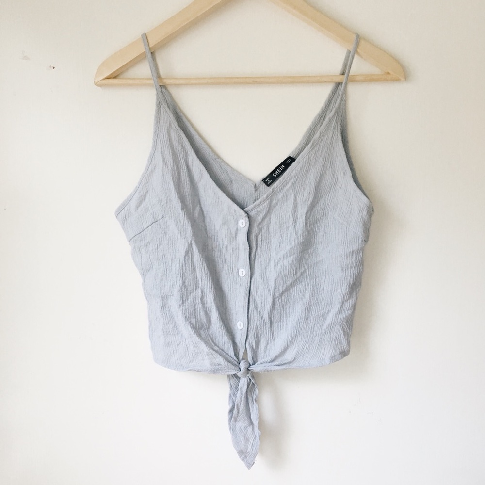 SheIn Cropped Tie Tank